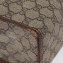 GUCCI GG Supreme Web Sherry Line Tote Bag PVC Beige Gold 211135 Auth BA11208-9