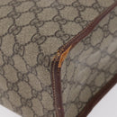GUCCI GG Supreme Web Sherry Line Tote Bag PVC Beige Gold 211135 Auth BA11208-16