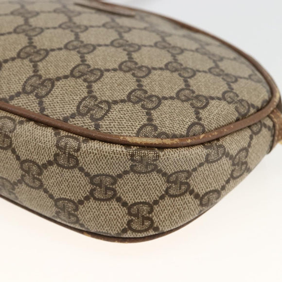 GUCCI GG Supreme Shoulder Bag PVC Beige Gold 007 983 1113 Auth BA11209