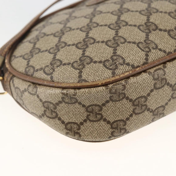 GUCCI GG Supreme Shoulder Bag PVC Beige Gold 007 983 1113 Auth BA11209
