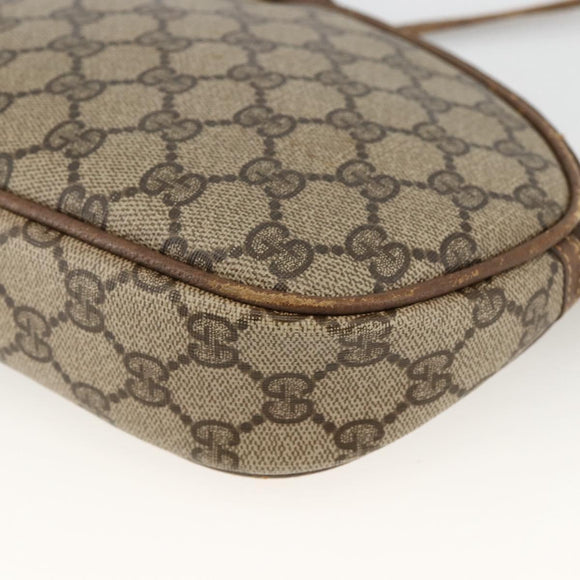 GUCCI GG Supreme Shoulder Bag PVC Beige Gold 007 983 1113 Auth BA11209