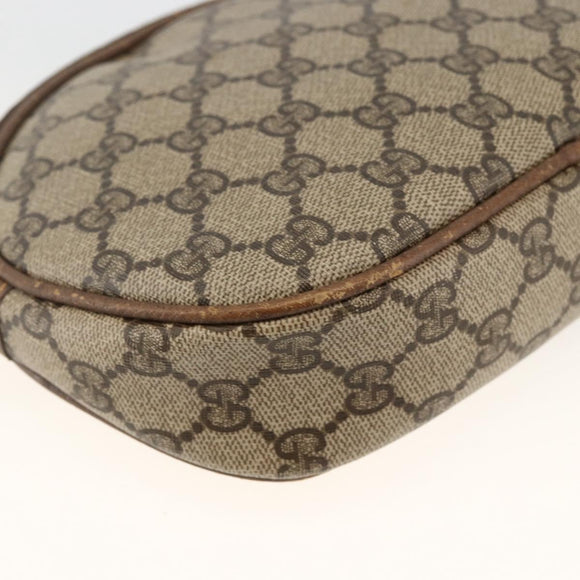 GUCCI GG Supreme Shoulder Bag PVC Beige Gold 007 983 1113 Auth BA11209