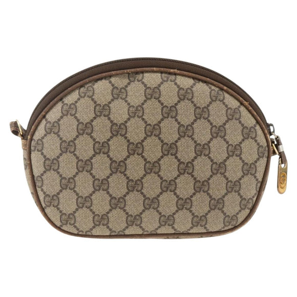 GUCCI GG Supreme Shoulder Bag PVC Beige Gold 007 983 1113 Auth BA11209