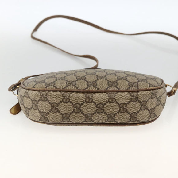 GUCCI GG Supreme Shoulder Bag PVC Beige Gold 007 983 1113 Auth BA11209