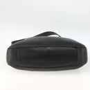 GUCCI Bamboo Shoulder Bag Leather 2way Black Gold 001 200182 1577 Auth BA11211-5