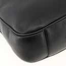 GUCCI Bamboo Shoulder Bag Leather 2way Black Gold 001 200182 1577 Auth BA11211-16