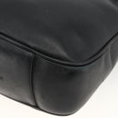 GUCCI Bamboo Shoulder Bag Leather 2way Black Gold 001 200182 1577 Auth BA11211-17