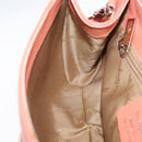 Salvatore Ferragamo Gancini Shoulder Bag Leather Pink Silver Auth BA11212-19
