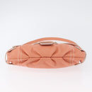 Salvatore Ferragamo Gancini Shoulder Bag Leather Pink Silver Auth BA11212-5