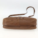 Chloe Margaret Hand Bag Leather 2way Brown Gold Auth BA11217-11