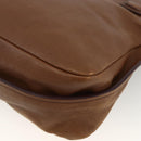 Chloe Margaret Hand Bag Leather 2way Brown Gold Auth BA11217-14