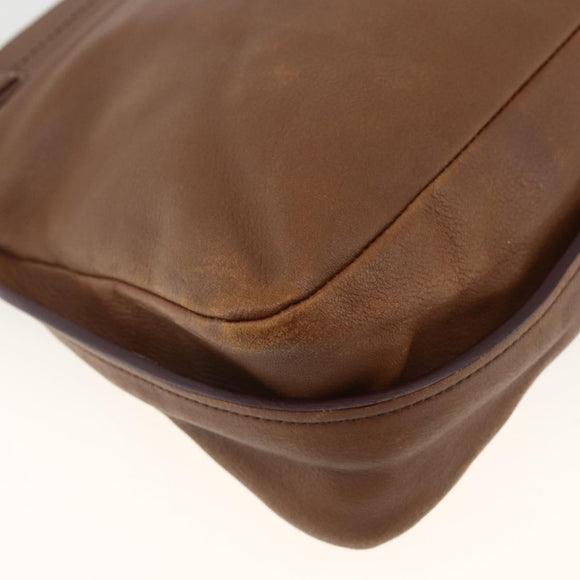Chloe Margaret Hand Bag Leather 2way Brown Gold Auth BA11217