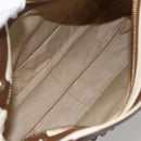 Chloe Margaret Hand Bag Leather 2way Brown Gold Auth BA11217-19