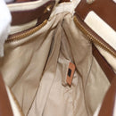 Chloe Margaret Hand Bag Leather 2way Brown Gold Auth BA11217-21