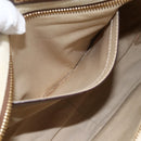Chloe Margaret Hand Bag Leather 2way Brown Gold Auth BA11217-22