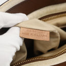 Chloe Margaret Hand Bag Leather 2way Brown Gold Auth BA11217-24