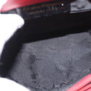 Salvatore Ferragamo Vala Rugzak Suede Rood Goud Authentiek BA11218-20
