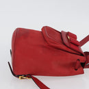 Salvatore Ferragamo Vala Rugzak Suede Rood Goud Authentiek BA11218-4