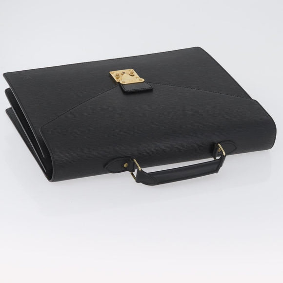 LOUIS VUITTON Epi Serviette Conseiller Briefcase Black M54422 LV Auth BA11219