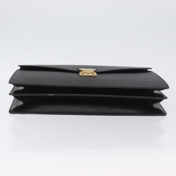 LOUIS VUITTON Epi Serviette Conseiller Briefcase Black M54422 LV Auth BA11219