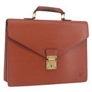 LOUIS VUITTON Epi Serviette Conseiller Aktenkoffer Braun M54423 LV Auth BA11220-1