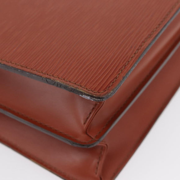 LOUIS VUITTON Epi Serviette Conseiller Aktenkoffer Braun M54423 LV Auth BA11220