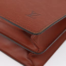 LOUIS VUITTON Epi Serviette Conseiller Aktenkoffer Braun M54423 LV Auth BA11220-15