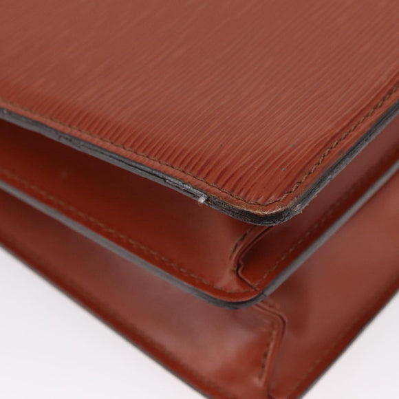 LOUIS VUITTON Epi Serviette Conseiller Aktenkoffer Braun M54423 LV Auth BA11220