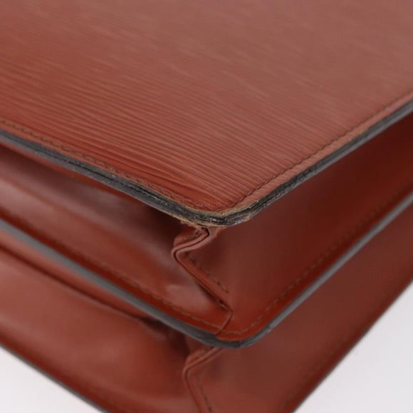 LOUIS VUITTON Epi Serviette Conseiller Aktenkoffer Braun M54423 LV Auth BA11220