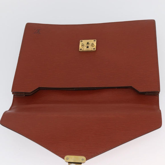 LOUIS VUITTON Epi Serviette Conseiller Aktenkoffer Braun M54423 LV Auth BA11220