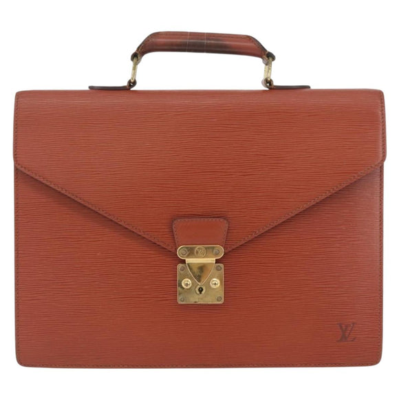 LOUIS VUITTON Epi Serviette Conseiller Aktenkoffer Braun M54423 LV Auth BA11220