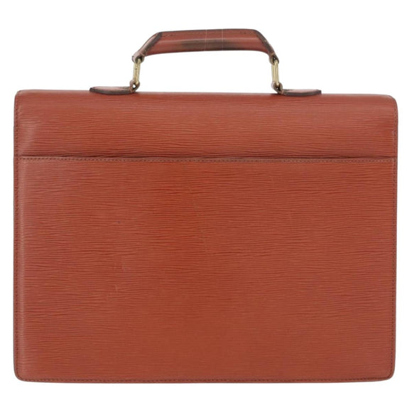 LOUIS VUITTON Epi Serviette Conseiller Aktenkoffer Braun M54423 LV Auth BA11220