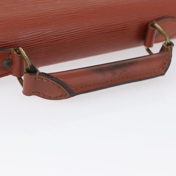 LOUIS VUITTON Epi Serviette Conseiller Aktenkoffer Braun M54423 LV Auth BA11220