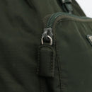 PRADA Backpack Nylon Green Silver Auth BA11221-16