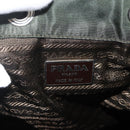 PRADA Backpack Nylon Green Silver Auth BA11221-18