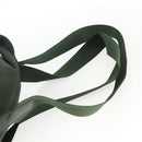 PRADA Backpack Nylon Green Silver Auth BA11221-8
