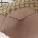 GUCCI GG Canvas Brie Tote Bag Beige Gold 323671 Auth BA11225-15