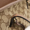 GUCCI GG Canvas Brie Tote Bag Beige Gold 323671 Auth BA11225-9