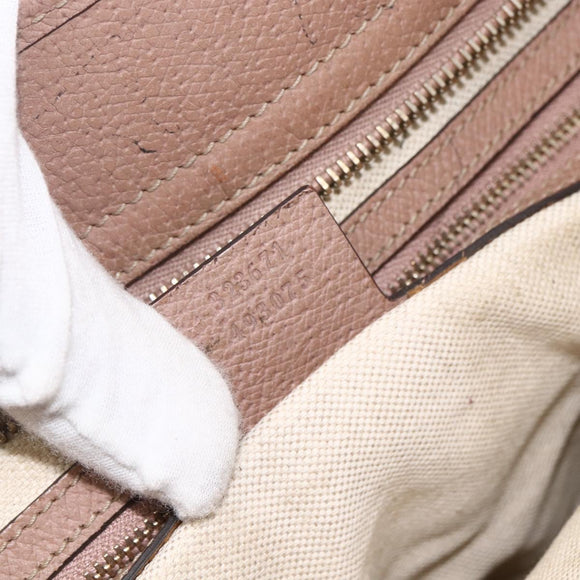 GUCCI GG Canvas Brie Tote Bag Beige Gold 323671 Auth BA11225