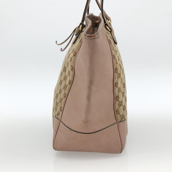 GUCCI GG Canvas Brie Tote Bag Beige Gold 323671 Auth BA11225