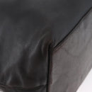 Salvatore Ferragamo Vala Chain Shoulder Bag Leather Black Silver Auth BA11227-15