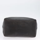 Salvatore Ferragamo Vala Chain Shoulder Bag Leather Black Silver Auth BA11227-5