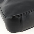 GUCCI Bamboo Shoulder Bag Leather 2way Black Gold 001 1577 Auth BA11229-15