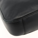GUCCI Bamboo Shoulder Bag Leather 2way Black Gold 001 1577 Auth BA11229-17