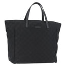 GUCCI GG Canvas Tote Bag Nylon Black 282439 Auth BA11230-1
