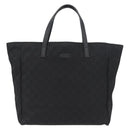 GUCCI GG Canvas Tote Bag Nylon Black 282439 Auth BA11230-13