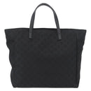GUCCI GG Canvas Tote Bag Nylon Black 282439 Auth BA11230-2