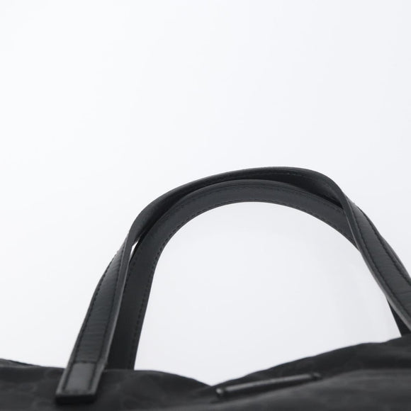 GUCCI GG Canvas Tote Bag Nylon Black 282439 Auth BA11230