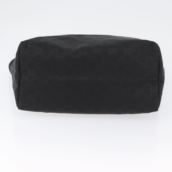 GUCCI GG Canvas Tote Bag Nylon Black 282439 Auth BA11230
