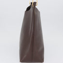 GUCCI Bamboe Schoudertas Leer Bruin Goud 001 2058 1881 0 Auth BA11231-3